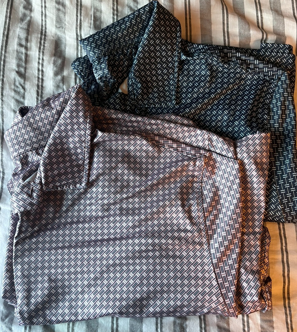 Reebok Speedwick 4XL Big & Tall Performance Office Casual Geo Basketweave LOT 2